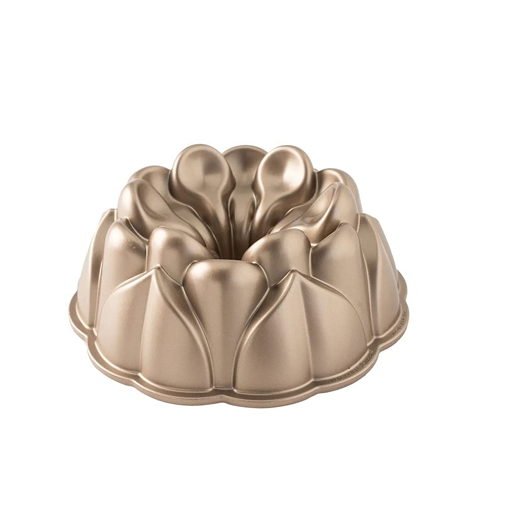 Nordic Ware Floral Cakelet, 3 Cups, Toffee