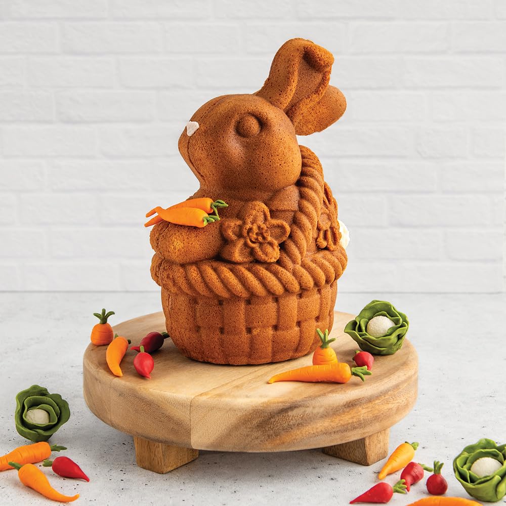 Nordic Ware Baby Bunny Cakelet, 4.5 Cup Capacity, Toffee