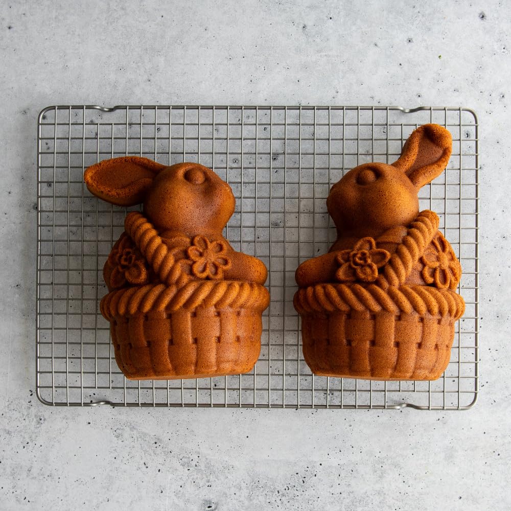 Nordic Ware Baby Bunny Cakelet, 4.5 Cup Capacity, Toffee