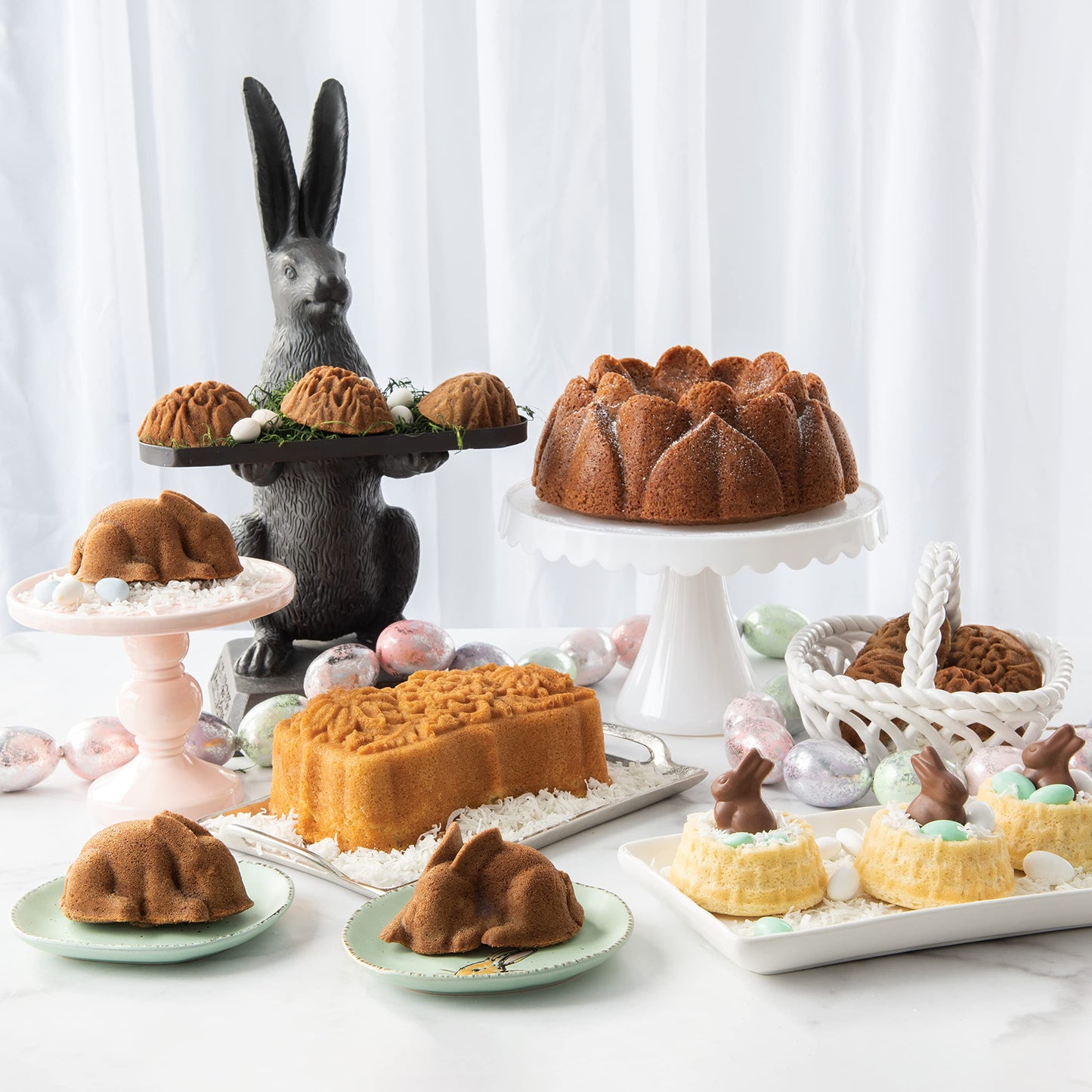 Nordic Ware Floral Cakelet, 3 Cups, Toffee