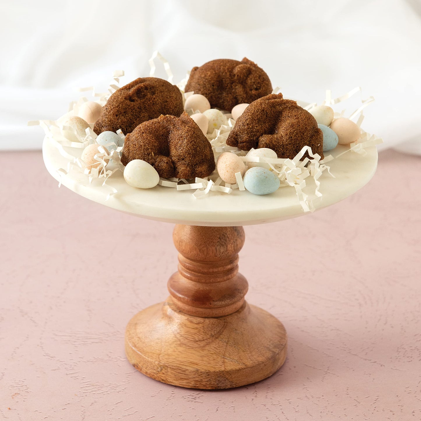 Nordic Ware Baby Bunny Cakelet, 4.5 Cup Capacity, Toffee