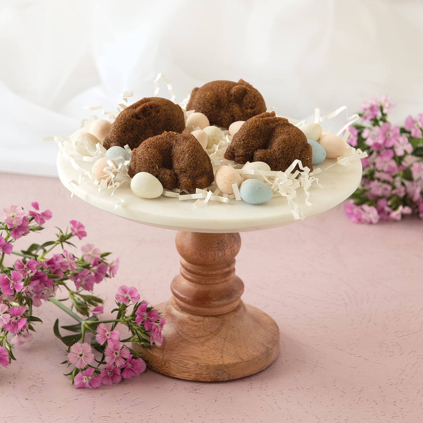 Nordic Ware Baby Bunny Cakelet, 4.5 Cup Capacity, Toffee