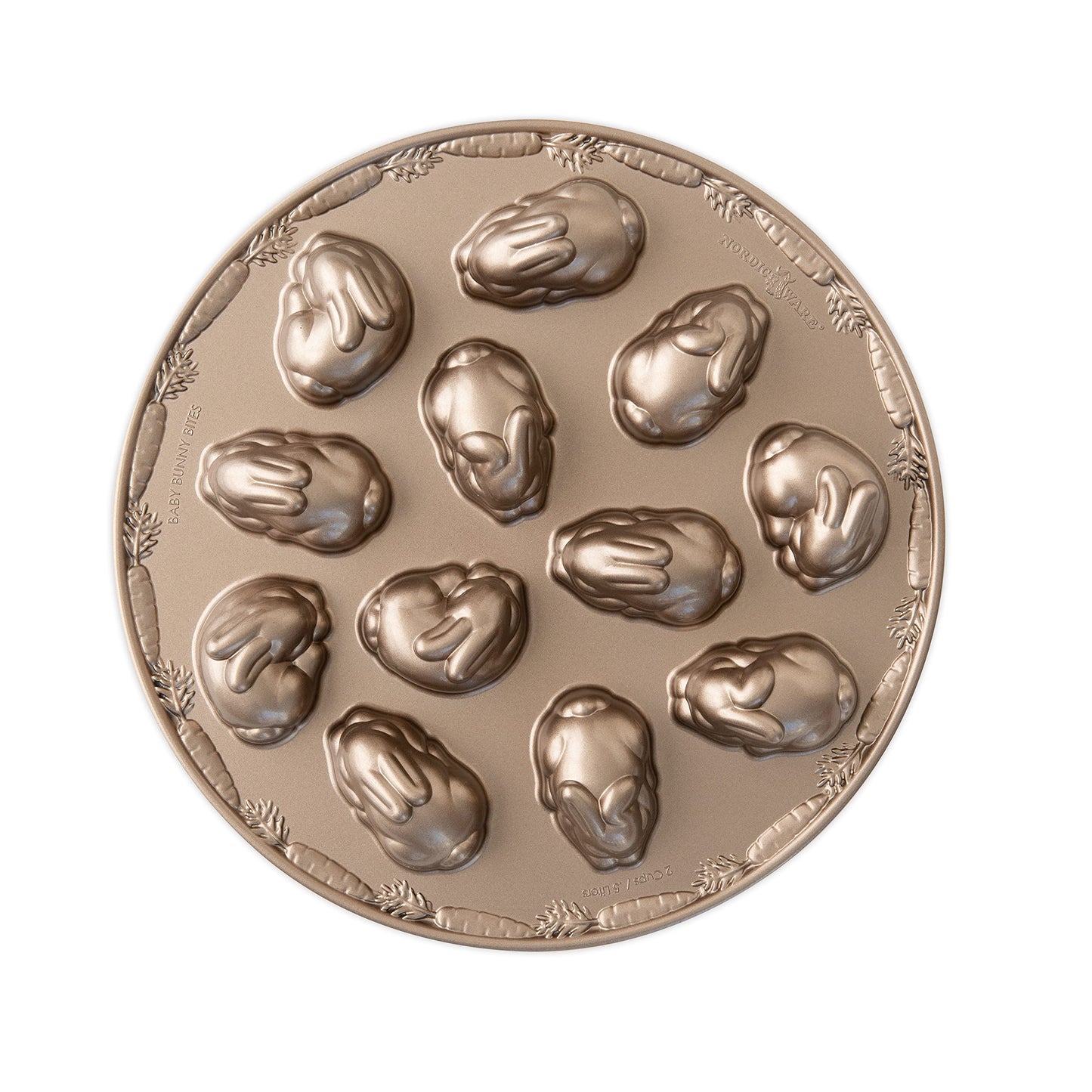 Nordic Ware Baby Bunny Cakelet, 4.5 Cup Capacity, Toffee