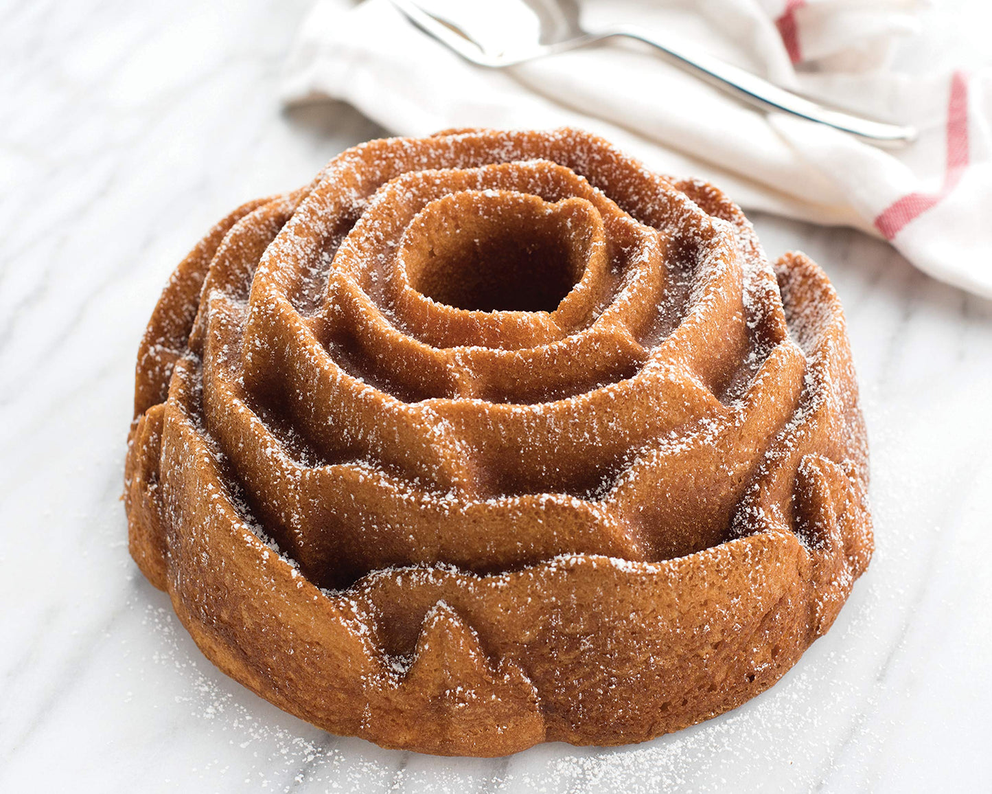 Nordic Ware Floral Cakelet, 3 Cups, Toffee