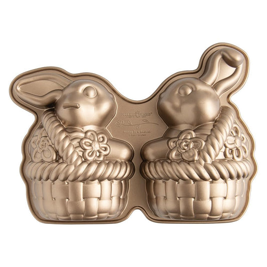 Nordic Ware Baby Bunny Cakelet, 4.5 Cup Capacity, Toffee
