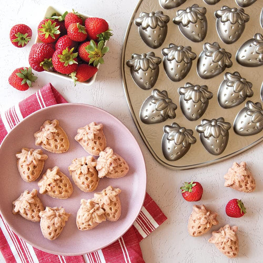 Nordic Ware Strawberry Patch Bites Pan
